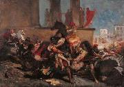 Eugene Delacroix The rape of the Sabine women. oil painting on canvas